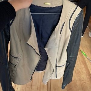 Beautiful partially leather jacket